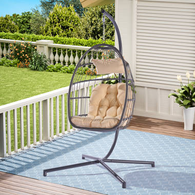 Metal swing chair discount outdoor